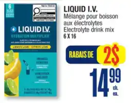 Jean Coutu LIQUID I.V. Electrolyte drink mix offer