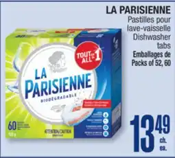 Jean Coutu LA PARISIENNE Dishwasher tabs offer