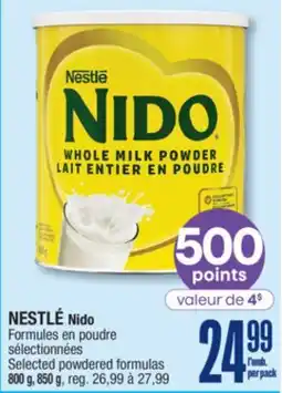 Jean Coutu NESTLÉ Nido Selected powdered formulas offer