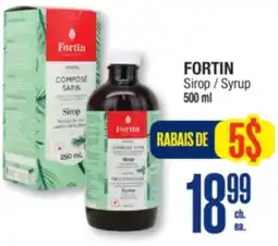 Jean Coutu FORTIN Syrup offer