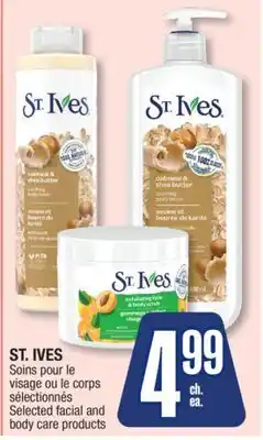 Jean Coutu ST. IVES Selected facial and body care products offer