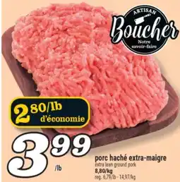 Marché Richelieu porc haché extra-maigre | extra lean ground pork offer