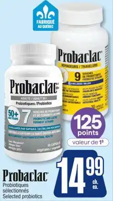 Jean Coutu Probaclac Selected probiotics offer