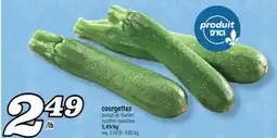 Marché Richelieu courgettes | zucchini squashes offer