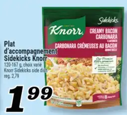 Marché Richelieu PLAT D'ACCOMPAGNEMENT SIDEKICKS KNORR | KNORR SIDEKICKS SIDE DISH offer
