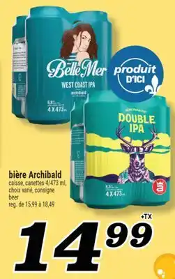 Marché Richelieu BIÈRE ARCHIBALD | BEER offer