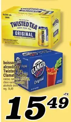Marché Richelieu Twisted Tea, Clamato Mott's offer