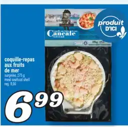 Marché Richelieu coquille-repas aux fruits de mer | meal seafood shell offer