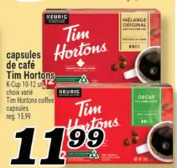 Marché Richelieu capsules de café Tim Hortons | TimHortons coffee capsules offer
