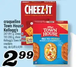 Marché Richelieu CRAQUELINS TOWN HOUSE KELLOGG'S | KELLOGG'S TOWN HOUSE CRACKERS offer