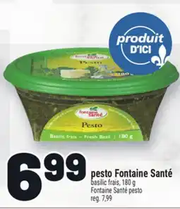 Metro PESTO FONTAINE SANTÉ | FONTAINE SANTÉ PESTO offer