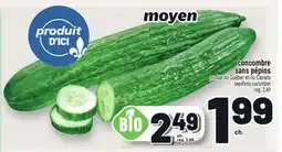 Metro CONCOMBRE SANS PÉPINS | SEEDLESS CUCUMBER offer