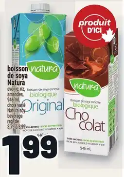 Metro BOISSON DE SOYA NATURA | NATURA SOY BEVERAGE offer