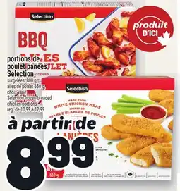 Metro PORTIONS DE POULET PANÉES SELECTION | SELECTION FROZEN BREADED CHICKEN PORTIONS offer