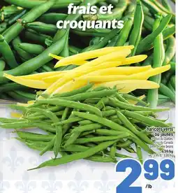 Metro HARICOTS VERTS OU JAUNES | GREEN OR WAX BEANS offer