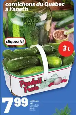 Metro CORNICHONS FRAIS | FRESH PICKLES offer