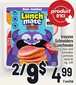 Metro TROUSSE SCHNEIDERS LUNCHMATE | SCHNEIDERS LUNCHMATE SNACK KIT offer