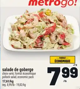 Metro SALADE DE GOBERGE | POLLOCK SALAD, ECONOMIC PACK offer