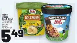 Metro CRÈME GLACEE BEN & JERRY'S DOLE WHIP offer