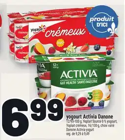 Metro YOGOURT ACTIVIA DANONE | DANONE ACTIVIA YOGURT offer