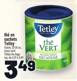 Metro THÉ EN SACHETS TETLEY | TETLEY TEA BAGS offer