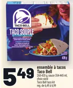 Metro ENSEMBLE À TACOS TACO BELL | TACO BELL TACO KIT offer