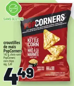 Metro CROUSTILLES DE MAÏS POPCORNERS | POPCORNERS CORN CHIPS offer