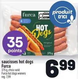 Metro SAUCISSES HOT DOGS FURCA | FURCA HOT DOGS WIENERS offer