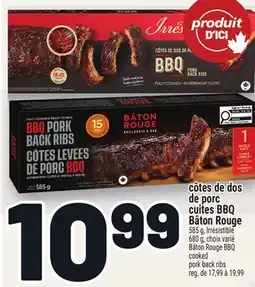 Metro CÔTES DE DOS DE PORC CUITES BBQ BÂTON ROUGE | BÂTON ROUGE BBQ COOKED PORK BACK RIBS offer