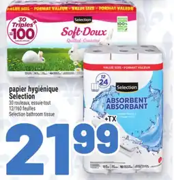 Metro PAPIER HYGIÉNIQUE SELECTION | SELECTION BATHROOM TISSUE offer