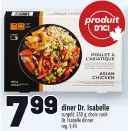 Metro DÎNER DR. ISABELLE | DR. ISABELLE DINNER offer