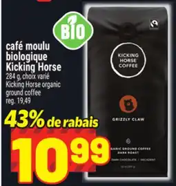 Metro CAFÉ MOULU BIOLOGIQUE KICKINGHORSE | KICKINGHORSE ORGANIC GROUND COFFEE offer