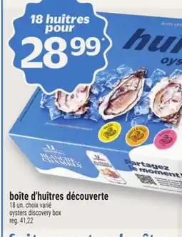 Metro BOÎTE D'HUÎTRES DÉCOUVERTE | OYSTERS DISCOVERY BOX offer