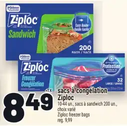 Metro SACS À CONGÉLATION ZIPLOC | ZIPLOC FREEZER BAGS offer