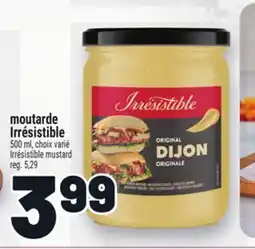 Metro MOUTARDE IRRÉSISTIBLE | IRRÉSISTIBLE MUSTARD offer