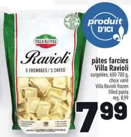 Metro PÂTES FARCIES VILLA RAVIOLI | VILLA RAVIOLI FROZEN FILLED PASTA offer