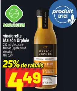 Metro VINAIGRETTE MAISON ORPHÉE | MAISON ORPHÉE SALAD DRESSING offer