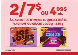 Metro À L'ACHAT DE N'IMPORTE QUELLE BOÎTE VACHON OU CRAZE offer