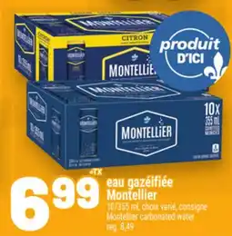 Metro EAU GAZÉIFIÉE MONTELLIER | MONTELLIER CARBONATED WATER offer