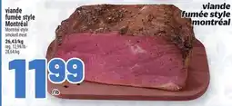 Metro VIANDE FUMÉE STYLE MONTRÉAL | MONTRÉAL STYLE SMOKED MEAT offer