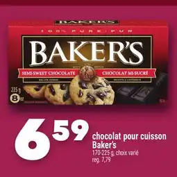 Marche Ami chocolat pour cuisson Baker's offer