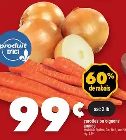 Marche Ami carottes ou oignons jaunes offer