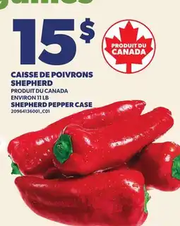 Provigo CAISSE DE POIVRONS SHEPHERD, 11 LB | SHEPHERD PEPPER CASE offer