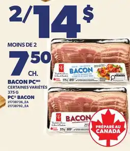 Provigo BACON PC, 375 G | PC BACON offer