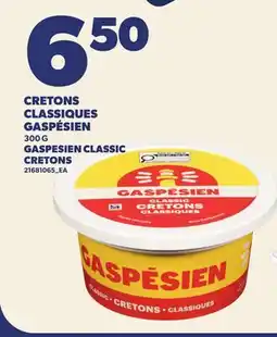 Provigo CRETONS CLASSIQUES GASPÉSIEN, 300 G | GASPESIEN CLASSIC CRETONS offer