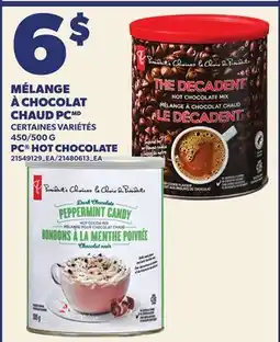 Provigo MÉLANGE À CHOCOLAT CHAUD PC | PC HOT CHOCOLATE, 450/500 G offer