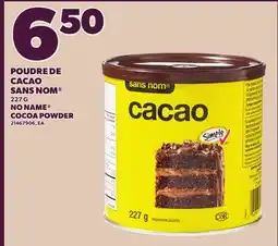 Provigo POUDRE DE CACAO SANS NOM , 227 G | NO NAME COCOA POWDER offer