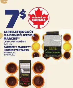 Provigo TARTELETTES GOÛT MAISON DÉLICES DU MARCHÉMC | FARMER'S MARKET HOMESTYLE TARTS, 6/12 UN offer
