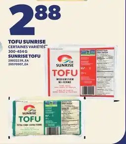 Provigo TOFU SUNRISE | SUNRISE TOFU offer