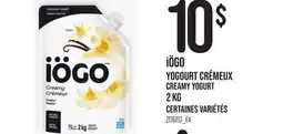 Provigo IÖGO YOGOURT CRÉMEUX | CREAMY YOGURT offer